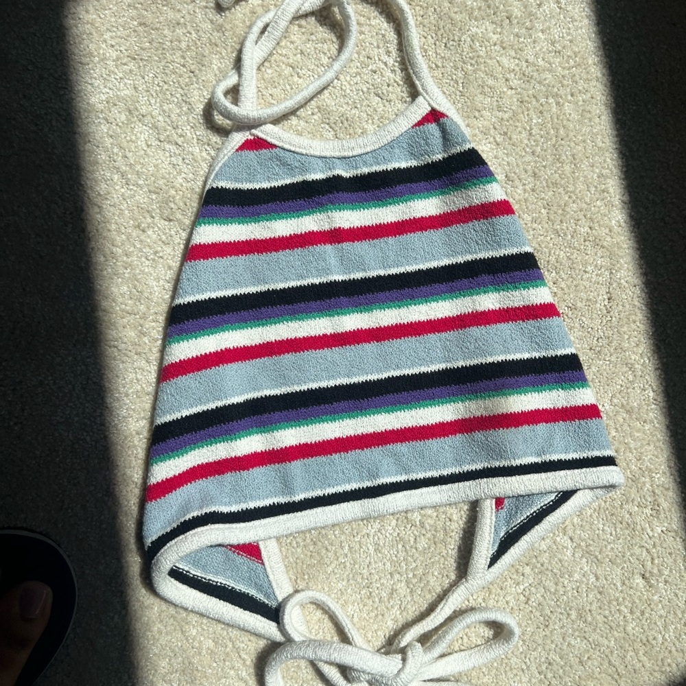 Zara Multicolor Striped Knit Top